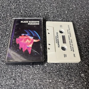 Black Sabbath Paranoid Cassette Tape Nec Record Label - Picture 1 of 3