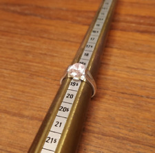 Vintage Silberring mit Rosa Topas - 925er-Silber, Ringgröße: 60 (19,1 mm Ø)