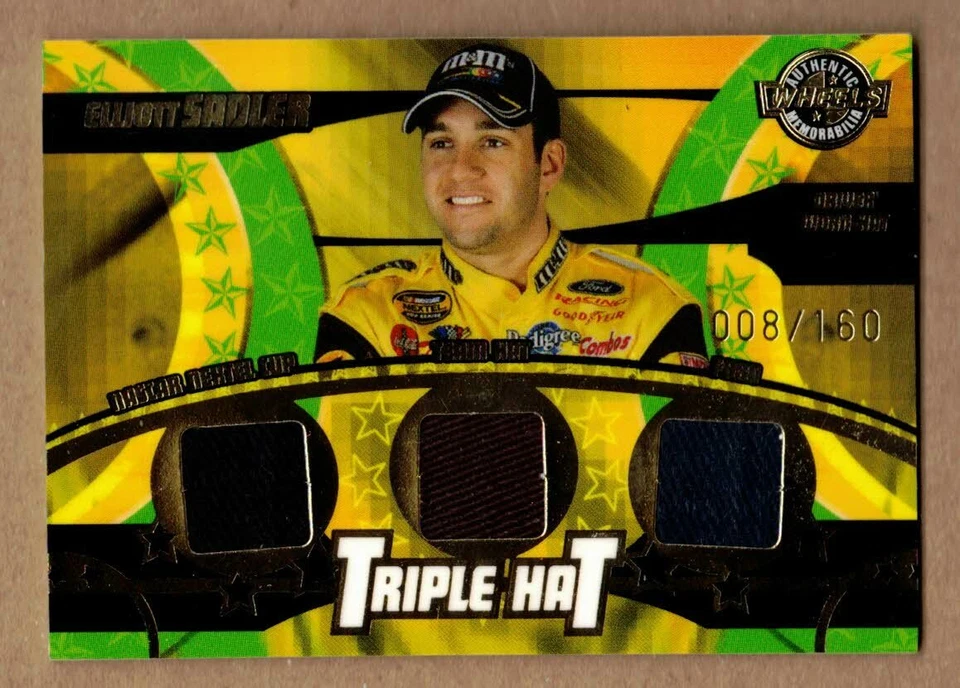 2004 WHEELS AMERICAN THUNDER TRIPLE HAT #TH19 ELLIOTT SADLER #8/160 - Image 1 of 1