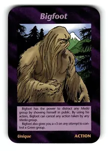 Carta Bigfoot illimitata INWO Illuminati Nuovo Ordine Mondiale - Foto 1 di 4