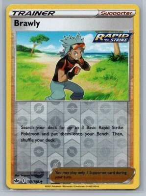 Brawly 131/198 Chilling Reign Uncommon Reverse Holo Pokémon TCG 2021 - Image 1 of 2