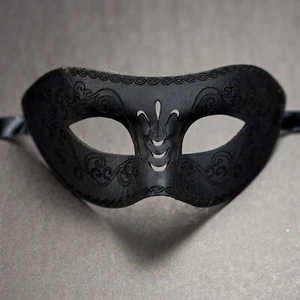 Leather Masquerade Mask, Masquerade Mask, Leather Mask, Mardi Gras Masquerade  - Picture 1 of 10