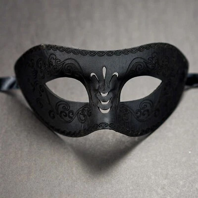 Leather Masquerade Mask, Masquerade Mask, Leather Mask, Mardi Gras Masquerade  - Image 1 of 2