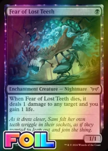 x1 Fear of Lost Teeth DSK Duskmourn MTG 97 FOIL COMMON M/NM 1x - Bild 1 von 1