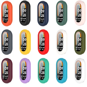 Silicone Watch Protective Case Cover Dustproof Anti-drop for Xiaomi Band 8 - Picture 1 of 26