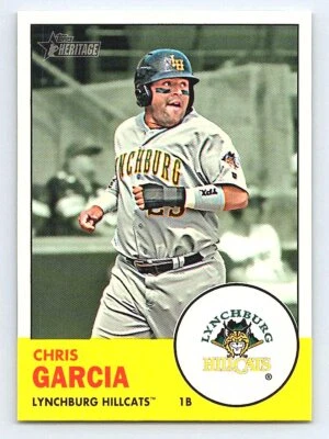 2012 Topps Heritage Minor League Chris Garcia #102   Lynchburg Hillcats - Image 1 of 2