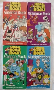 Schoolhouse School House Rock VHS Lot 4 Science Grammar Multiplication America - Picture 1 of 14