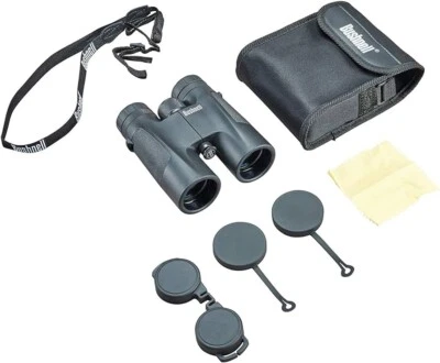 Bushnell 141042 PowerView 10x 42mm Roof Prism Binoculars - Image 1 of 3