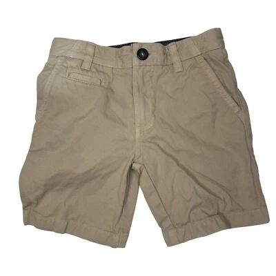Pantalones Cortos Chinos Boden Niños Beige Cintura Ajustable Talla 7Y 100% Algodón Foto 1 de 4