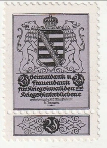 Alemania - Fondo de Bienestar de Guerra de Sajonia 2pf 1916 (M) - Imagen 1 de 1