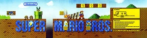  Carpa arcade Super Mario Bros para encabezado/letrero retroiluminado - Imagen 1 de 2
