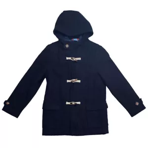 B12-Boden, 7/8Y, l/s wool coat jacket Duffle Toggle (7/8 Years,Blue Wool Duffle) - Picture 1 of 3