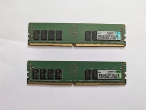 HPE 32GB (2x16GB) 2Rx8 PC4-2666V-RE1-11 840756-091 Memory Modules - Bild 1 von 2