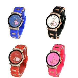 Mädchen schöne Uhr Silikonband Quarz Armbanduhr lässige Uhr kleines Geschenk - Bild 1 von 35
