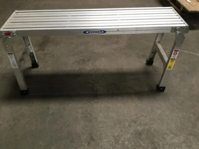 WERNER ALUMINUM WORK PLATFORM LADDER AP 20X-2 - Image 1 of 4
