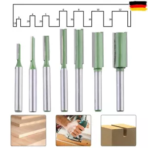 7 Stück Set Nutfräser 6mm Schaft Oberfräser Nutenfräser Holzfräser Nuter Fräser - Bild 1 von 8