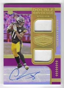 Chase Claypool 2020 PLATES & PATCHES NFL ROOKIE DUAL JERSEY AUTOGRAPH CARD AUTO - Picture 1 of 2