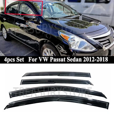 For VW Passat Sedan 2012-2018 Mugen Style Window Visors Rain Guards Deflectors Foto 1 de 4