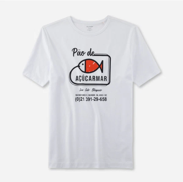 Olymp® Acucarmar T-Shirt/White - Small SRP £34.95 - Image 1 of 1