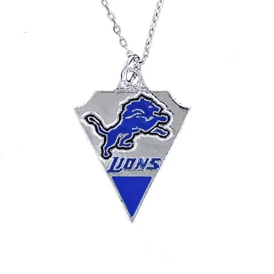 Collar DETROIT LIONS ESMALTE PELTRE ENCANTO NFL NFC North Pro equipo de fútbol americano  Foto 1 de 3