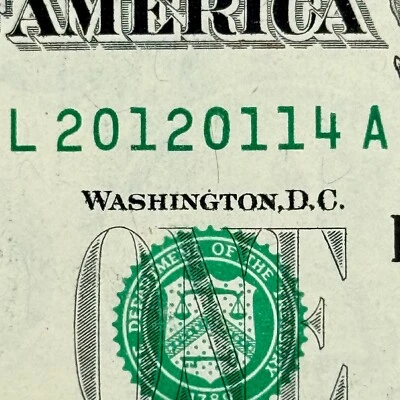 2012 January 14th Birthday Dollar 2012 Jan 14 Birthday Note Birthday Gift 2012 - Image 1 of 3