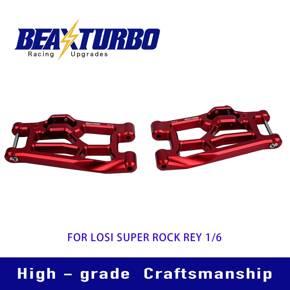BEAXTURBO CNC Alu Front Lower Suspension Arms  LOSI Super Rock Rey 1/6 LOS254057 - Image 1 of 1