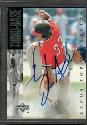 1993 Upper Deck #175 Shane Andrews Harrisburg Senators Signed Autograph (F42)   - Image 1 of 2