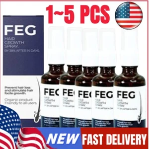 FEG Organic Anti Hair Loss Hair Growth Cure Oil Spray For Thicker Long Hair 50mL - Picture 1 of 10