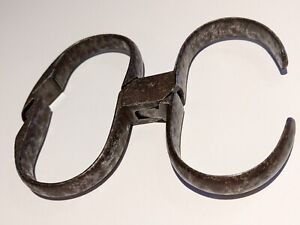Vintage Handcuffs Come Along Nipper Antique super rare