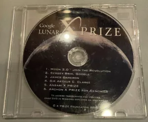 Google Lunar X Prize Foundation 2007 Promotional PC/Mac Computer DVD-ROM - RARE! - Picture 1 of 1