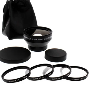 Wide Angle Lens, Macro Kit for Canon Vixia HF100 HF11 HF20 HF200 HG20 HG21 HV10 - Picture 1 of 1