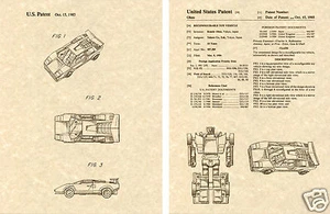 Transformers RED ALERT SIDESWIPE US Patent Art Print READY TO FRAME! Autobot - Picture 1 of 1