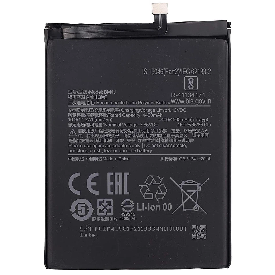 BATTERIA BM4J PER XIAOMI REDMI NOTE 8 PRO M1906G7G 4500 mAh QUALITA' ORIGINALE