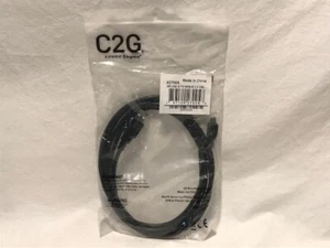C2G 2M USB2.0 Type-A Male to Mini USB Type-B Male Cable - Black - NEW - Picture 1 of 3