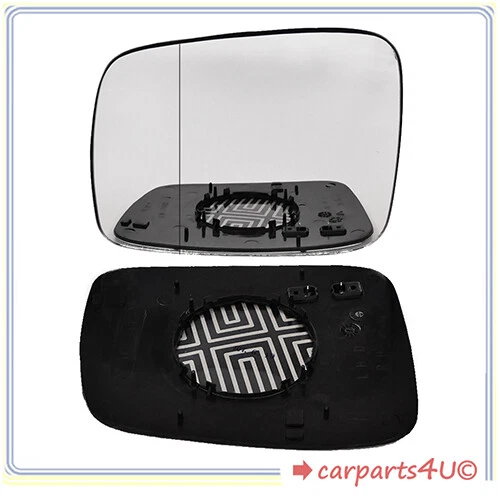 Spiegelglas mit Platte für VW T4 1990-2003 Beheizbar Links ASPHÄRISCH - Bild 1 von 1