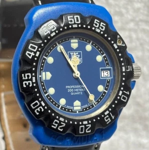 TAG HEUER 381.513/1 Formula 1 Pro Blue Black Men's Watch From JP - Picture 1 of 9