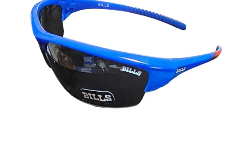BUFFALO BILLS IMPACT STYLE SUNGLASSES 100% PROTECTION AND W/FREE POUCH/BAG Cover