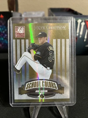 2008 Donruss Elite Extra Edition School Colors /1500 Josh Lindblom #SC-30 - Image 1 of 4