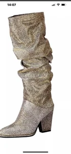 Heine Damen Stiefel, goldfarben - Bild 1 von 4