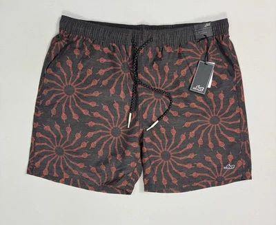 Pantalones Cortos de Tabla de Surf Lost Para Hombres Grandes Nuevos con Etiquetas Híbridos Manos Esqueleto Gris Rojo Playa Foto 1 de 4