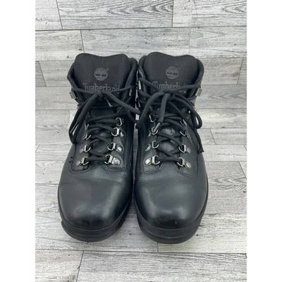 Timberland Euro Senderista Cuero Negro Botas Para Hombres 11M Medio Top Senderismo Foto 1 de 4