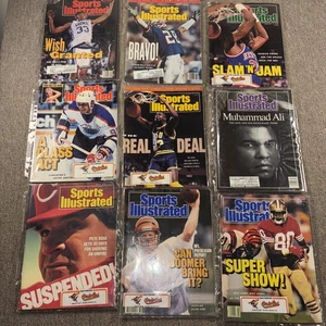 Sports Illustrated Vintage Magazine Lot Pete Rose Ali Gretzky 9 Books - Picture 1 of 7