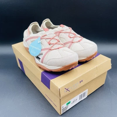 Womens Easy Spirit Shoes Slip On Edmunds Explorer Beige Hiking 8 Wide W - Image 1 of 4