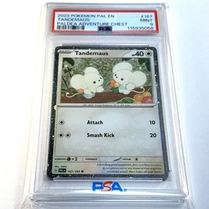 Pokemon TCG Tandemaus #167 Paldea Adventure Chest PSA 9 ENGLISH - Picture 1 of 6