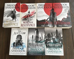 7x Brandon Sanderson Paperback Bundle Stormlight Archives, The Reckoners Etc - Imagen 1 de 10