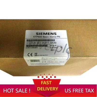 НОВЫЙ! Панель Siemens 6AV6647-0AB11-3AX0 6AV6 647-0AB11-3AX0 SIMATIC HMI KTP600 6 дюймов - Изображение 1 из 2