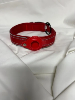 Soporte Air Tag Collar Perro Apenas Usado Grande Rojo Foto 1 de 4