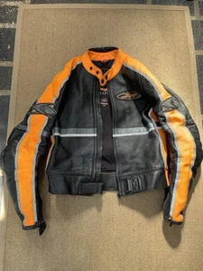 Spyke Leather Motorcycle Jacket Size 52 - Picture 1 of 3
