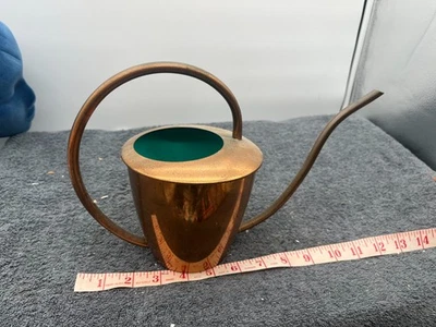 antique art deco copper 1920s house plant watering can water vintage fancy - Image 1 of 4
