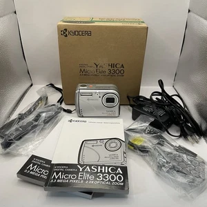 Vintage Y2K Kyocera Yashica Digital Camera Micro Elite 3300 3.3 MP - TESTED - Picture 1 of 14